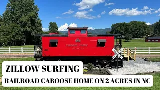 Zillow Surfing Restored 1933 Railroad Caboose on 2 Acres and a Creek Just 289 000