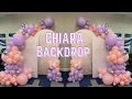 DIY CHIARA BACKDROP Board Ubackdrop cover Part 2