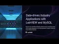 Data driven Industry Applications with LabVIEW and mySQL