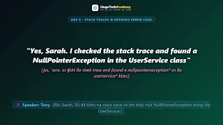 Day 6 - Stack Traces Reading Error Logs English for Software Engineers