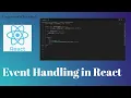 React JS Event Handling with Examples
