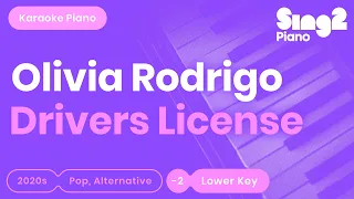 Download Olivia Rodrigo - drivers license (Lower Key) Karaoke Piano MP3