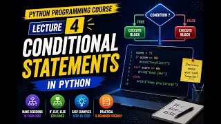 Python Programming Course Lecture 4 Conditional Statements in Python