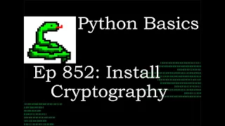 Python Basics Tutorial Install Cryptography Package Data Encryption