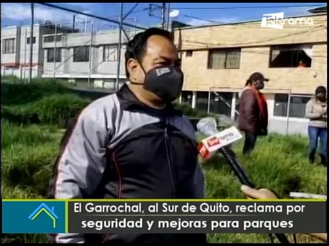 El Garrochal, al Sur de Quito, reclama por seguridad y mejoras para parques