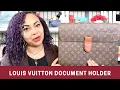 LOUIS VUITTON DOCUMENT HOLDER VINTAGE LOUIS VUITTON PORTFOLIO DOCUMENT CASE MINISTRE CLUTCH BAG