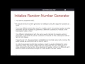 Random number generation