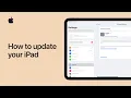 How to update your iPad Apple Support
