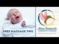 Massage tips for baby with colic