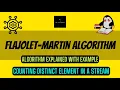 Flajolet-Martin Algorithm Counting distinct elements in a stream What makes it efficient