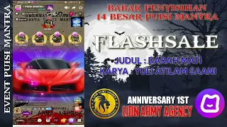 Download FLASHSALE - DARAH MATI - YULI ATILAM SAANI - EVENT PUISI MANTRA HIYA INDONESIA MP3