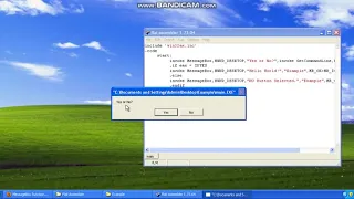 Flat Assembler GUI Tutorial - 2 MessageBox Custom Buttons Example