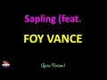 Foy Vance - Sapling (feat. Rag'n'Bone Man) (Lyrics Version)