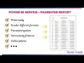 Paginated Report in Power BI Service