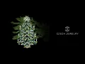 Festive Rhinestone Christmas Tree Green LUXURY CZECH JEWELRY