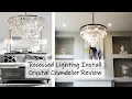 Restoration Hardware Lighting Dupe Recessed Light Install DSRJ Home Crystal Chandelier Review