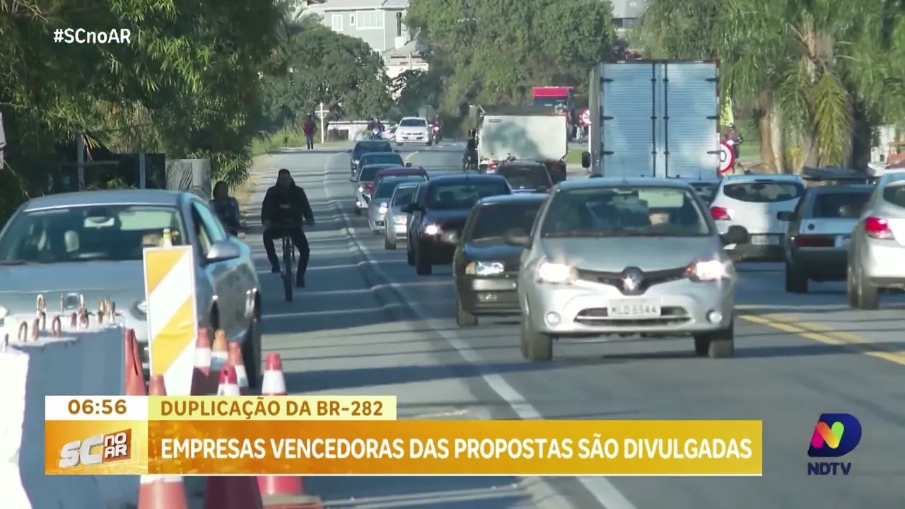 Empresas vencedoras da licitação para a duplicação da BR-282 são divulgadas