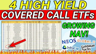 4 High Yield Covered Call ETFs That Will Grow NAV 