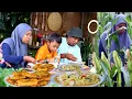 Lagu Masakan jagung muda yang sederhana tapi lezat bikin nagih, bakwan tempe, masakan desa