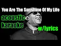 Download Lagu You Are The Sunshine Of My Life (chill) - Stevie Wonder | (Acoustic Instrumental/Karaoke)