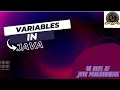 VARIABLES JAVA V-CODE 40 DAYS OF JAVA PROGRAMMING CSI VIT-AP