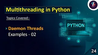 Daemon Thread Examples Multithreading in Python Python Tutorial in Hindi