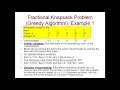 CSC 323 Fall 2020 4 2 Greedy Strategy - Fractional Knapsack Problem
