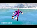 Motorcycles Challenge RACE on Cliff Roads with Superheroes/Spider-Man Goku Hulk Iron Man - GTA 5