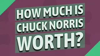 How much is Chuck Norris worth