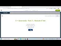 C Essentials CPA Module 1 Test 4 Answers