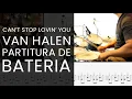 Lagu CAN'T STOP LOVIN' YOU - VAN HALEN | DRUM COVER - COMO TOCAR PARTITURA DE MÚSICA DE BATERIA