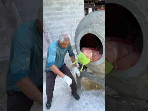 ঢালাই মেশিনের মধ্যে ঢুকে ঘুরিয়ে দিলাম#machine