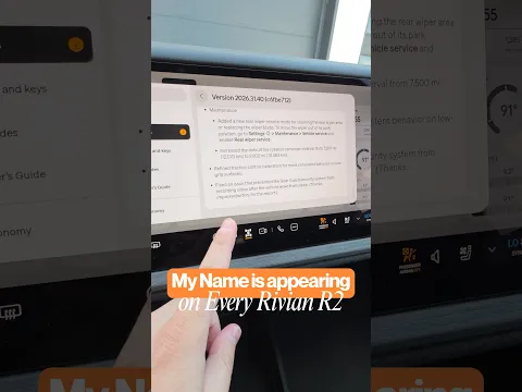 My Name is Appearing on Every Rivian R2