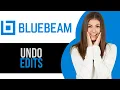 How to Undo Edits in Bluebeam Revu