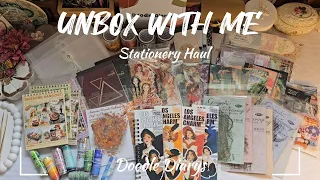 ASMR Unboxing | Stationery Haul ft @doodlediarys