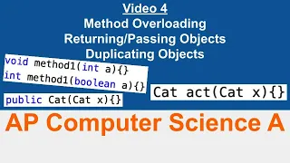AP Computer Science A Method Overloading and Duplicating Objects 4