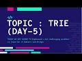 TRIES DAY - 5 Count Distinct Substrings of a String using Trie