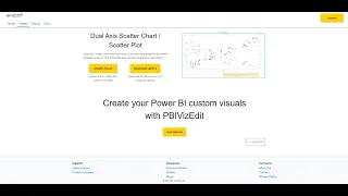 PBIVizEdit Dual Axis Scatter Plot - Power BI Custom Visual