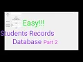 Create A Students Records Database With Tkinter Python Part 2