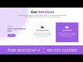 Responsive Our Service Section Design Using Bootstrap 4 Bootstrap Service Section Code4education