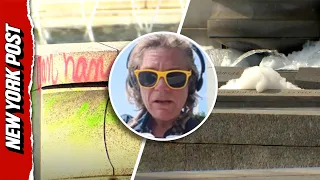 Suspect Charged After DC WWII Memorial Vandalized With Red Graffiti Bubble Soap