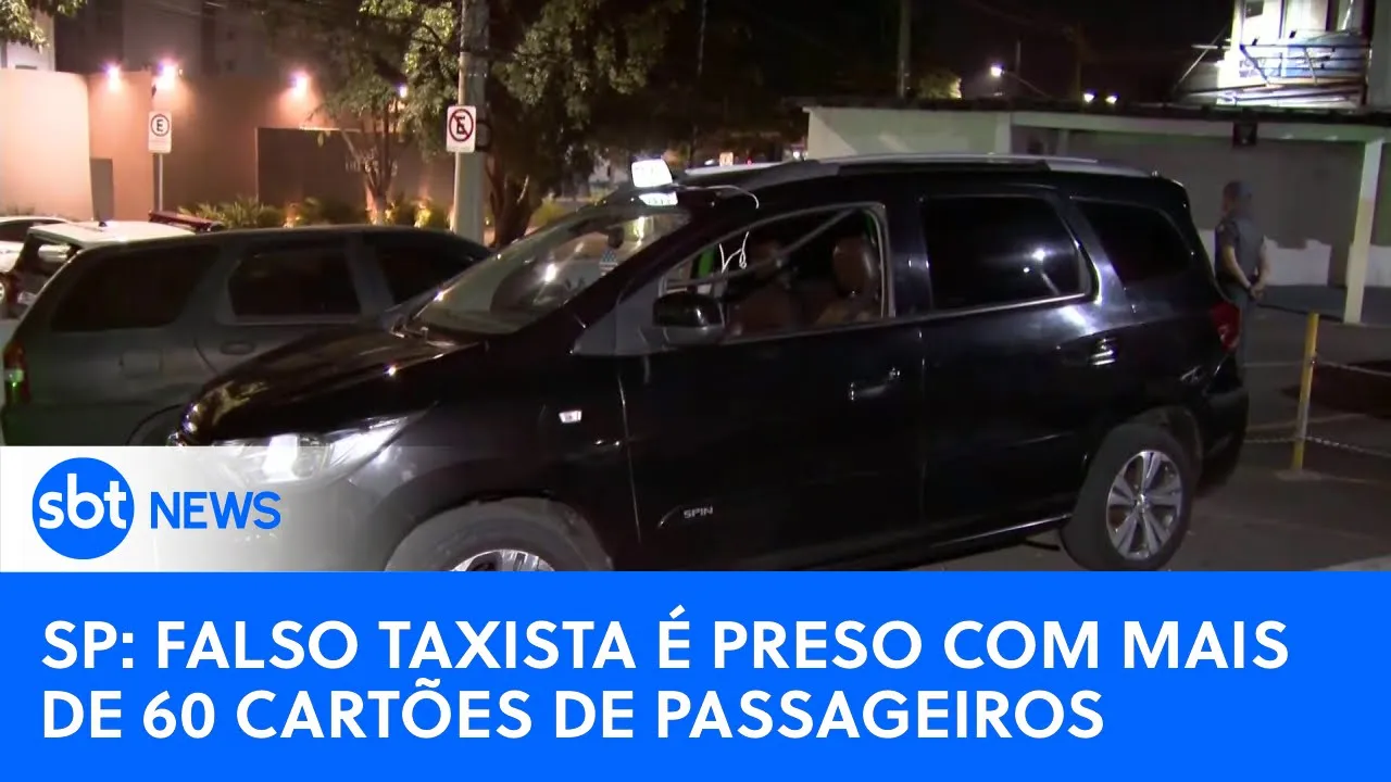 Falso taxista é preso em bairro nobre de São Paulo | #SBTNewsnaTV (27/07/23)