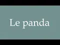 Download Lagu How to Pronounce ''Le panda'' Correctly in French