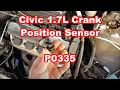 Honda Civic 1 7L Crankshaft Position Sensor Replacement P0335