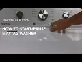 Maytag Start Button on Top Load Washer - Starting a Cycle