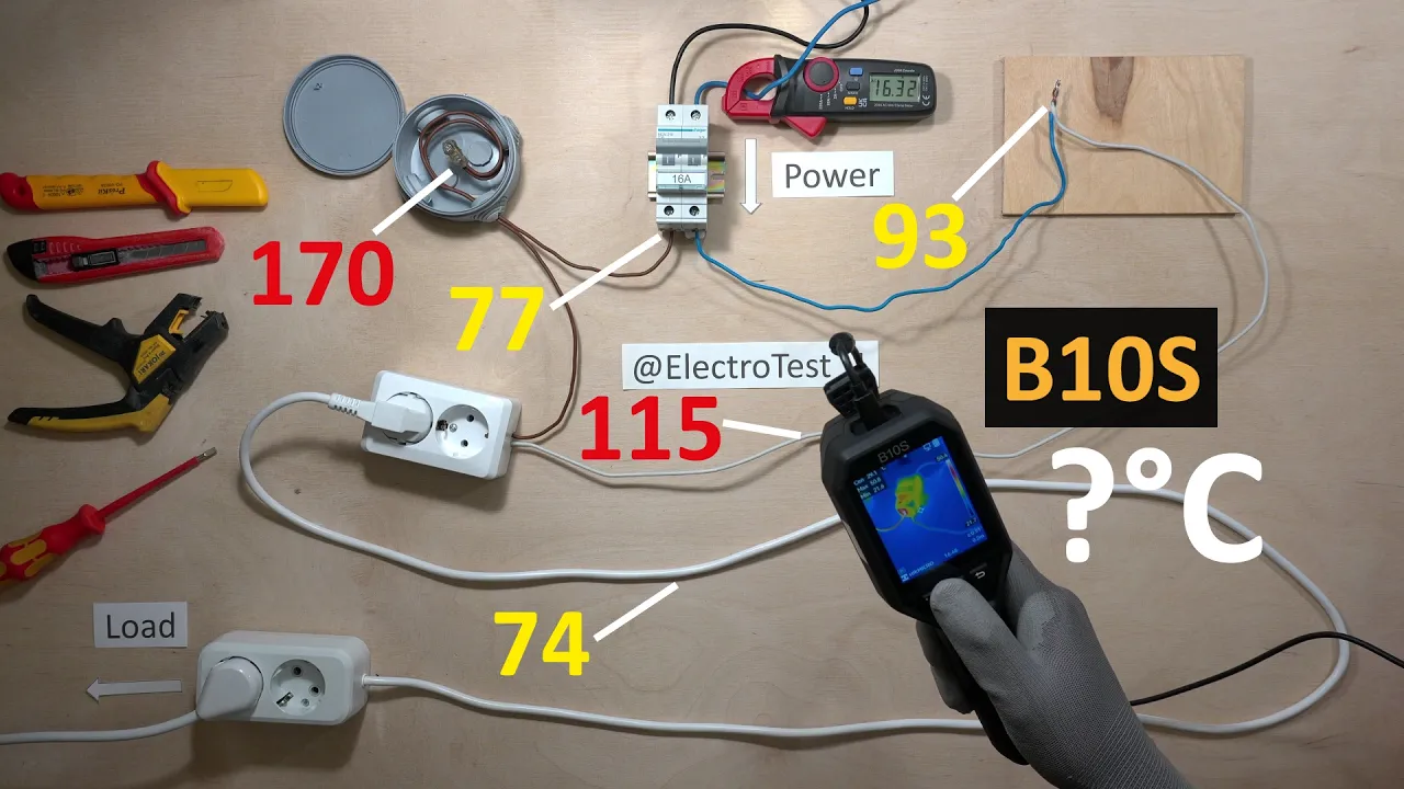 Recherche de défauts électriques avec une caméra thermique HIKMICRO B10S