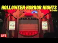 🔴Live: Halloween Horror Nights HHN 34 at Universal Studios Orlando Florida Wednesday night 9/17/2025