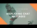 Session 10 Displaying Chat Messages in JavaScript with our PHP Symfony 4 Chat Bot API