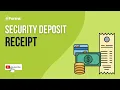 Security Deposit Receipt EXPLAINED