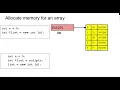 Pointers to arrays and class objects